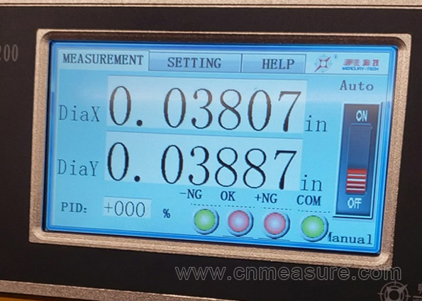 Cable Wire Pipe Laser Diameter Measurement Unit Diameter Controller Device