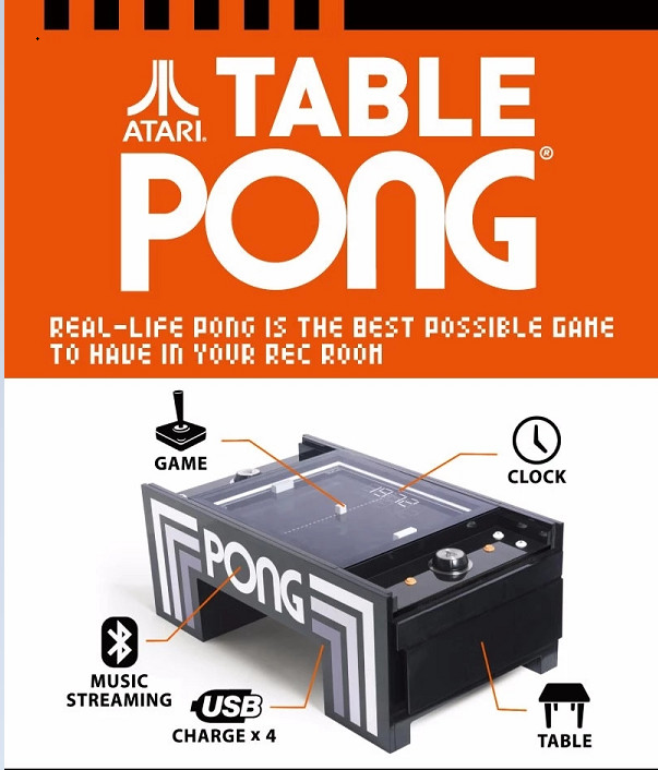 Redemption Arcade Game Machine Pong Coffee Table In Office Or Bar