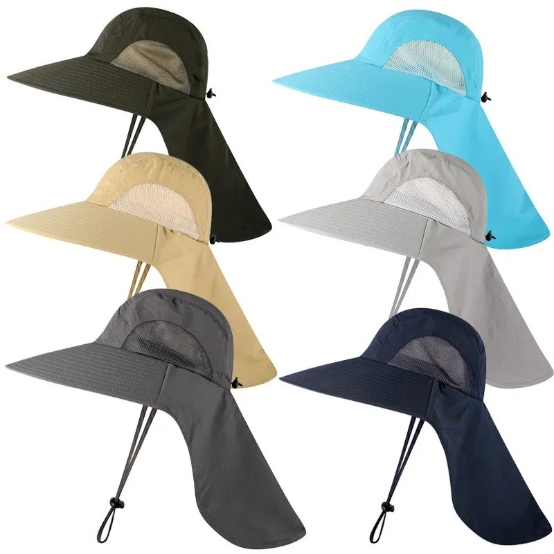 Stylish Sunshade Nylon Quick Fisherman Bucket Hat UPF40 Fisherman Fishing HatS
