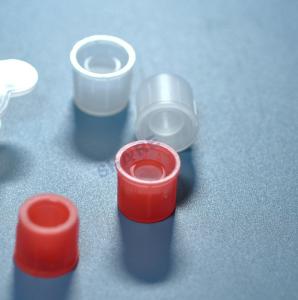China Red Cell Strainer Snap Cap With 35uM Nylon Mesh Screen For Flow Tube wholesale