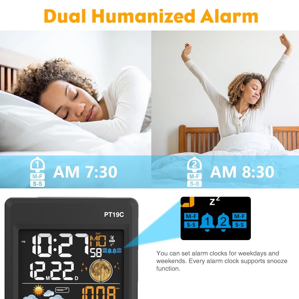 Colorful AV Screen Indoor Outdoor Wireless Weather Station