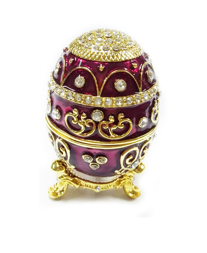 Easter Russian faberge egg trinket ring box Vintage decor metal Faberge Egg Jewelry Box Russian Eater Egg Jewelry Box