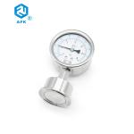 10 Bar Gas Cylinder Pressure Gauge Stainless Steel Hygienic Diaphragm
