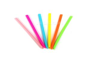 China Food Grade Silicone Smoothie Straws , Kids Bendable Silicone Straws Lightweight wholesale