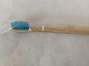 China Cleaning Toothbrush Bamboo Handle Hotel Homestay Easy to Carry Teeth Cleaning Tool Blue Plastic Bag Toothbrush wholesale