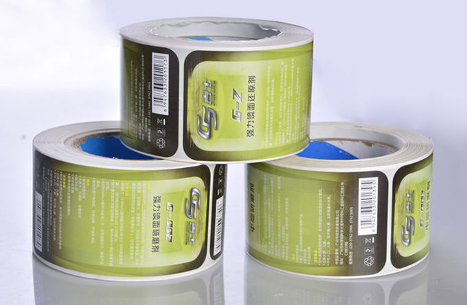 Custom mat laminatin waterproof oil-proof bottle packaging label stickers in roll