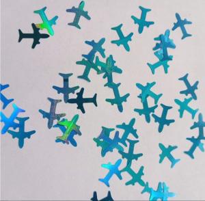 China Professional Other Holiday Supplies 2025 Shaped Airplane Glitter Shape Plane with 3D Aircraft Shaped Glitter Airplane wholesale