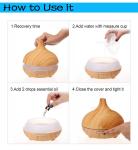 400ml Advanced Ultrasonic Aroma Essential Oil Diffuser Lamp Aromatherapy