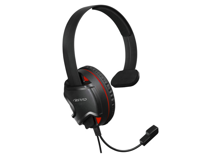 ROHS Mono Chat Headset With Adjustable Mic In line Audio Controls
