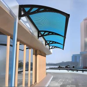 China Transparent Polycarbonate Window Door Awning , Clear Polycarbonate Roof Canopy wholesale