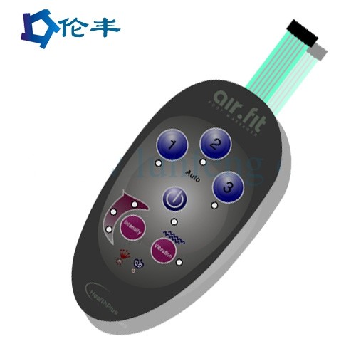 PET LED Membrane Keypad 3M468 Blue Home Graphic Overlay Membrane