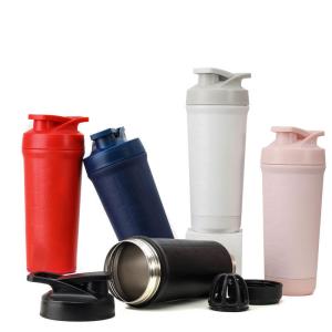 China Insulated Stainless Steel Shaker Bottle With Blenders Double Walled Keep Hot &amp; Cold wholesale