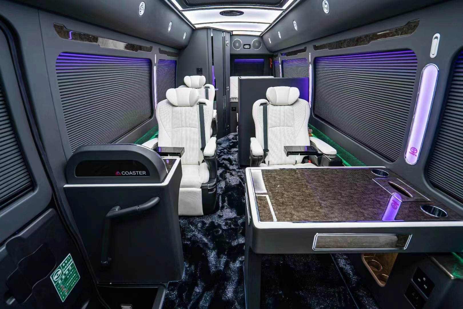 Toyota Coaster 7 Seater Coach Tour Bus Gasoline Rear Drive 4×2 Manual Transmission