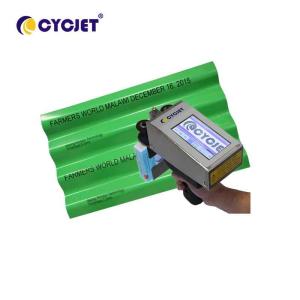 China CYCJET Portable Handheld Inkjet Printer 18mm Height Date For Steel Sheet wholesale