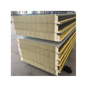 China Warehouse Workshop Rockwool Sandwich Panel Polyurethane Insulated ODM wholesale
