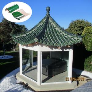 China Asian style ceramic Chinese pagoda roof tiles wholesale