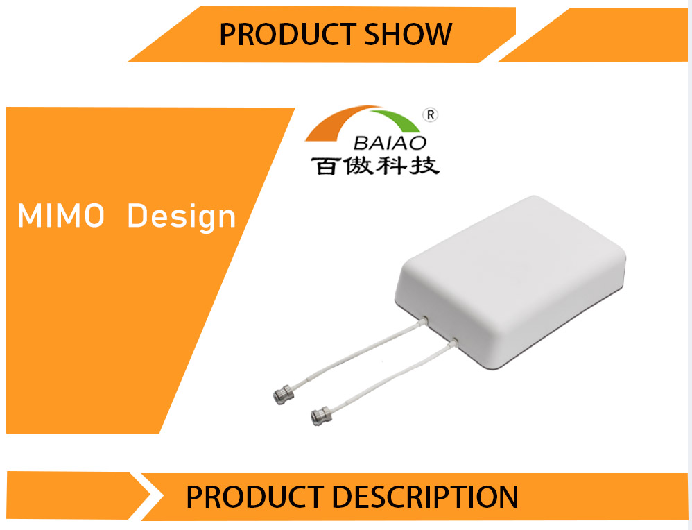 External Wifi Router 3G 4G Lte Omni Directional Mimo Outdoor Antenna High Dbi Long Range 10km 2.4ghz & 5ghz Antenna 50 Ohm BAIAO
