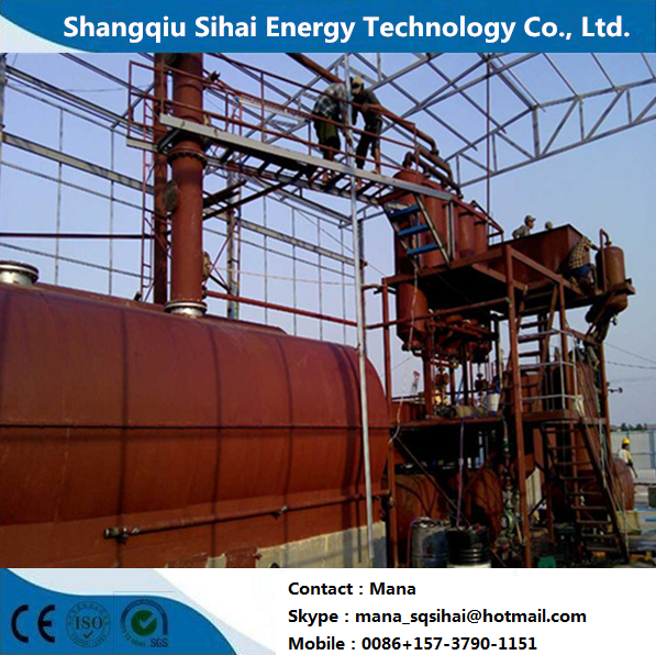 Light Crude Oil LCO Vacuum Distillation Machine 24hours Oil Output 7.2-9tons Diesel