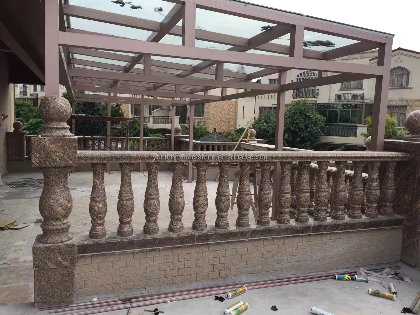 Giallo Gold Granite California Golden Colour for Exterior Wall Cladding and Handrail
