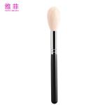 Natural Wood Handle Powder Blush Brush Flame Shaped Handcrafted