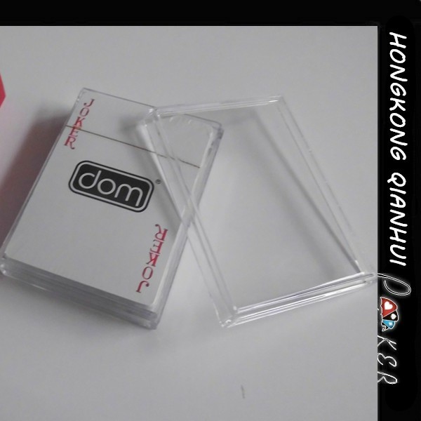 PRINTED CUSTOMIZED PROMOTIONAL PLAYING CARDS FOR ADVERTISING PURPOSE WITH PLASTIC BOX