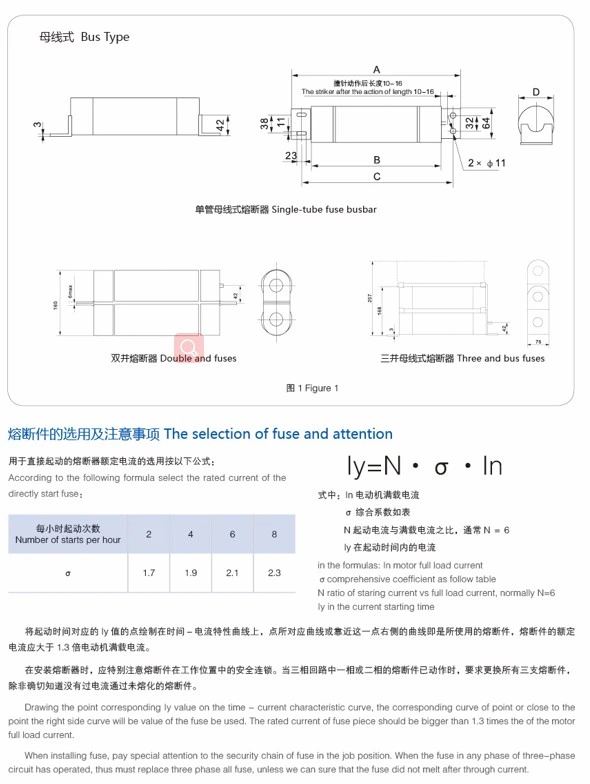 High-Voltage Current-Limiting Fuse for High Voltage Motor Protection
