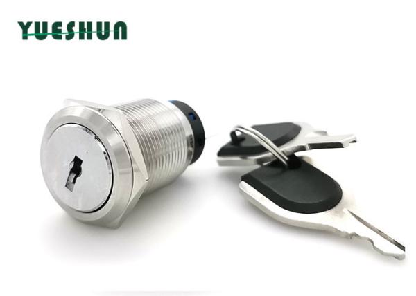 Quality 19mm Anti Vandal Push Button Switch , 2 Position Key Rotary Switch IP67 Rated for sale