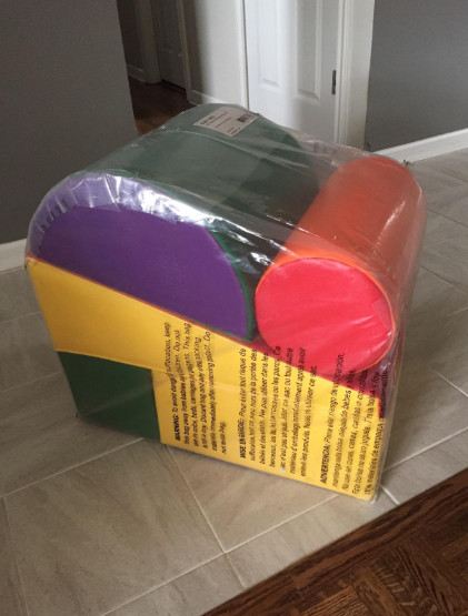 Gymnastics Training Equipment boulder Back Shape Handspring Mats Can Be Referred To As Pac Man Mats For Educational