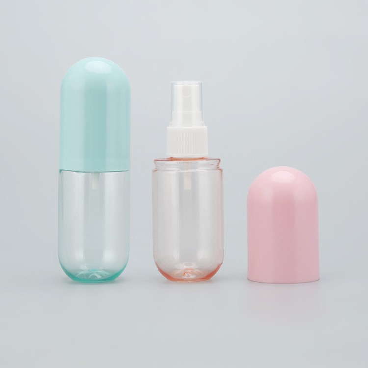40/60ml PUMP SPRAYER PET Capsule Spray Bottle in Lovely Color for Portable Essence Water