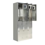 Stainless Steel 6 Door Medicine Display Cabinet , Durable Home Clothing Multi