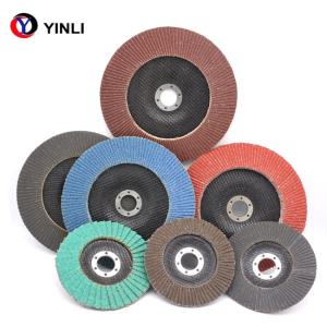 China Abrasive 5 Inch Flap Discs 115x22mm 125x22mm Fiberglass Backing wholesale