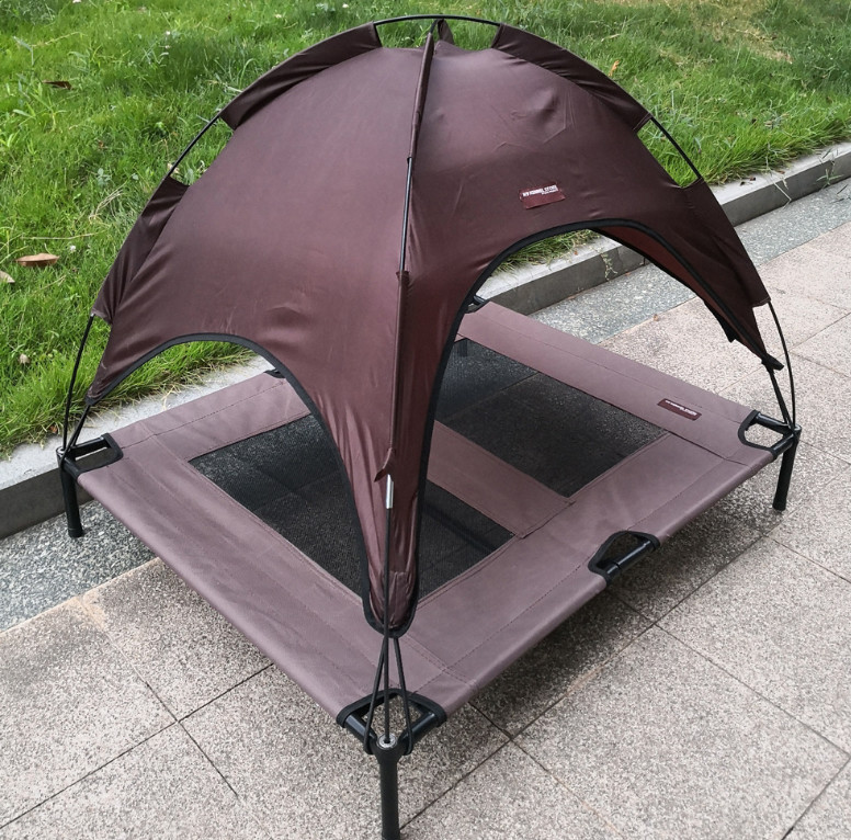 76x60x16cm Portable dog bed with tent, military bed, golden retriever mattress, Teddy Little Medium Dog House with tent