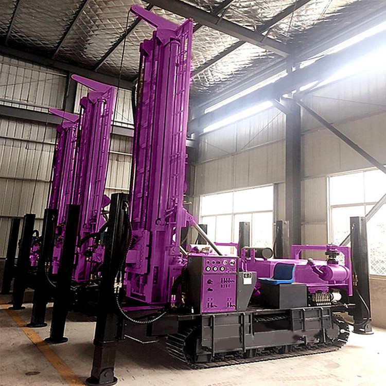 Hydraulic Borehole Crawler Water Well Drill Rig 400m Depth Portable Water Drilling Rigs