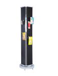 Movable Height 1720mm Width 270mm Three Sides Rotating Brochure Holder ,