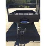 Safety 10x6 Tray Top Trailer , Flat Top Tandem Trailer Heavy Duty
