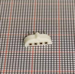 China 2mm Female Header 4 Pin 1x4P Curved Belt Convex wholesale
