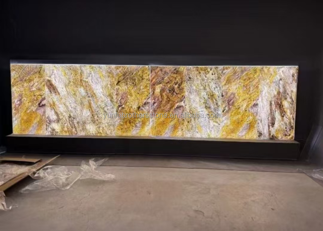 Translucent Flexible Stone Panel Slate Sheets for Modern Hotel Villa Interior Design