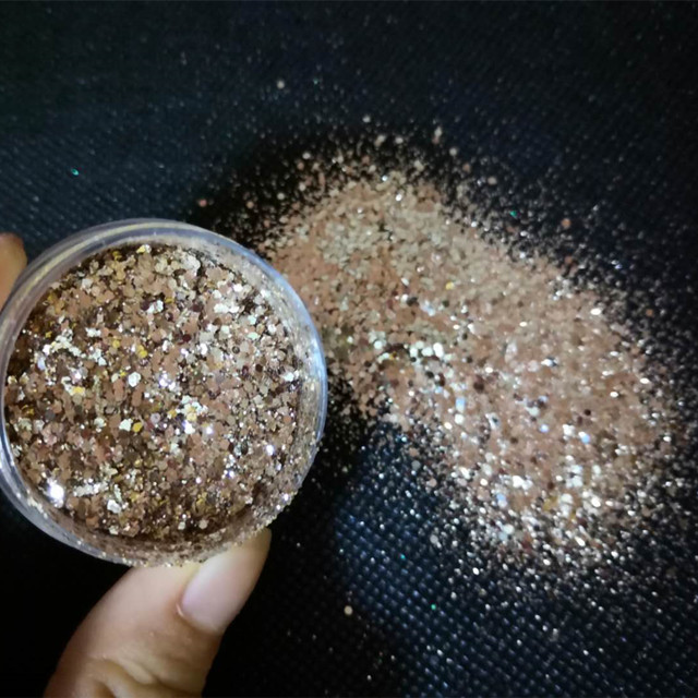 Custom Cosmetic Gold Dust Powder Free Sample with 365 Colors Customized and Custom