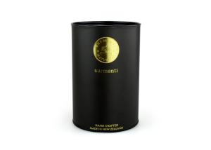 China Gold Stamping Black Kraft Paper Composite Wine Cans for Wine and Clothes wholesale