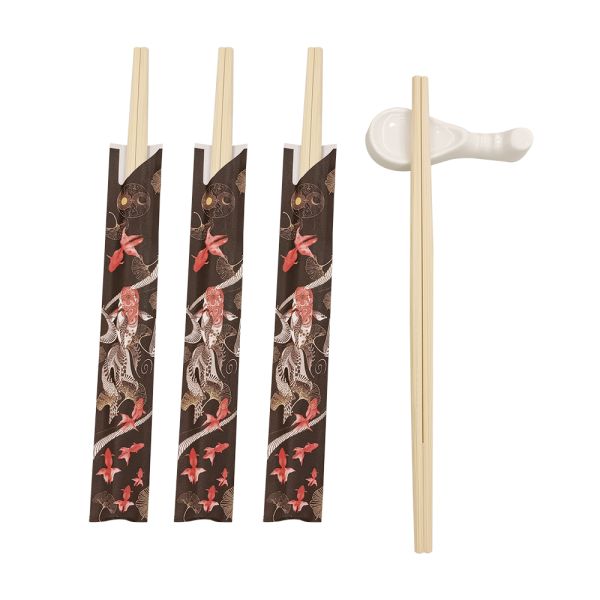 Japanese Fast Food Disposable Bamboo Carbonized Rikyu Chopsticks Modern Style and Stocked for Customer Needs