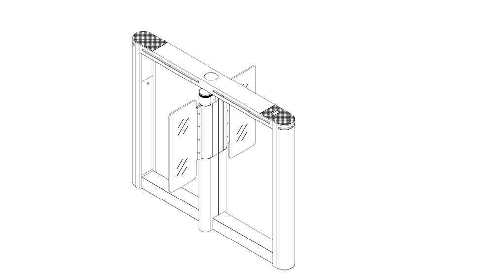 High Speed Swing Barrier Gate Access Control with Servo Motor 50W
