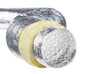 China HVAC Fitting Insulated Flexible Air Duct / Aluminum Foil 150mm Exhaust Duct wholesale