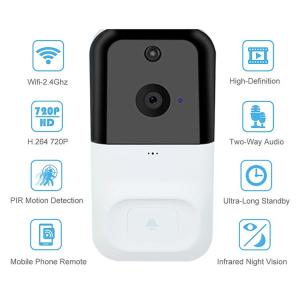 China Real Time 166 Degree 250g Smart Wireless Doorbell Camera wholesale