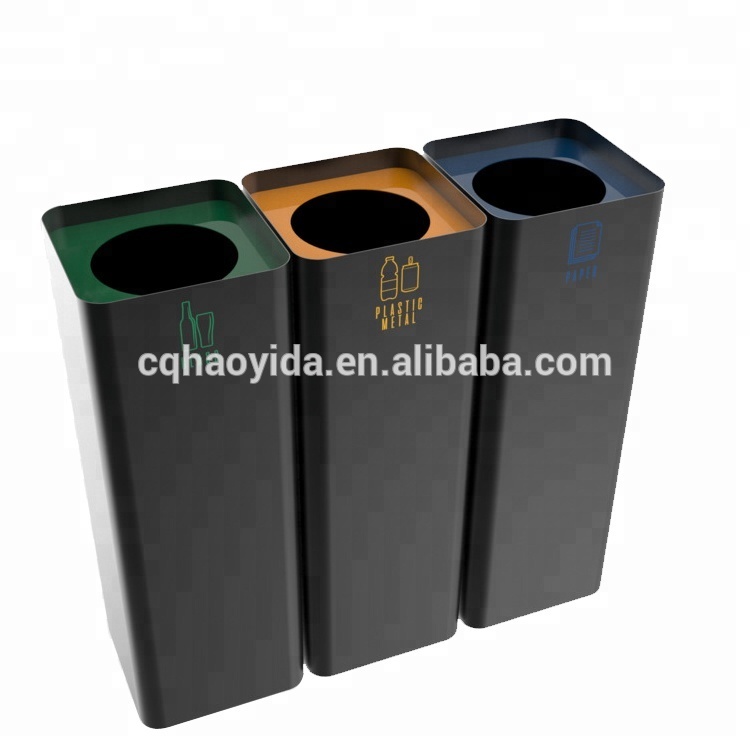 Sustainable Rectangle 38L Multi Compartment Trash Can