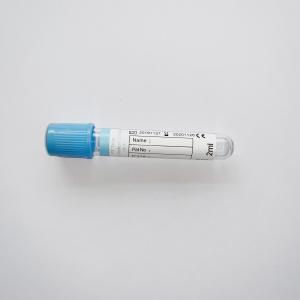 China Medical PT Tubes 6ml 13*100mm Glass Blue Cap Blood Collection Vials wholesale