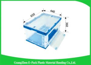 China Stackable Collapsible Plastic Containers Convenience Transport 600 * 400 * 88mm wholesale