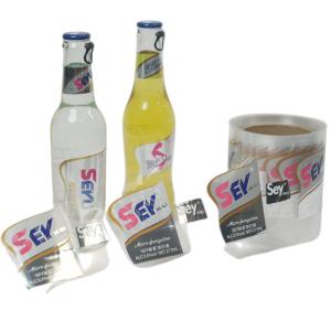 China Offset Printing Beverage Bottle Label Alcohol Clear Label Stickers Custom wholesale