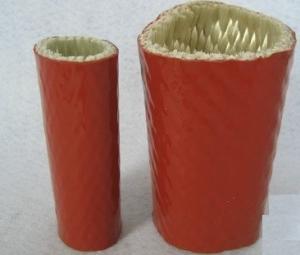China Silicone Rubber Coated Fiberglass Sleeving Heat-Insulation And Flame-Resistance wholesale