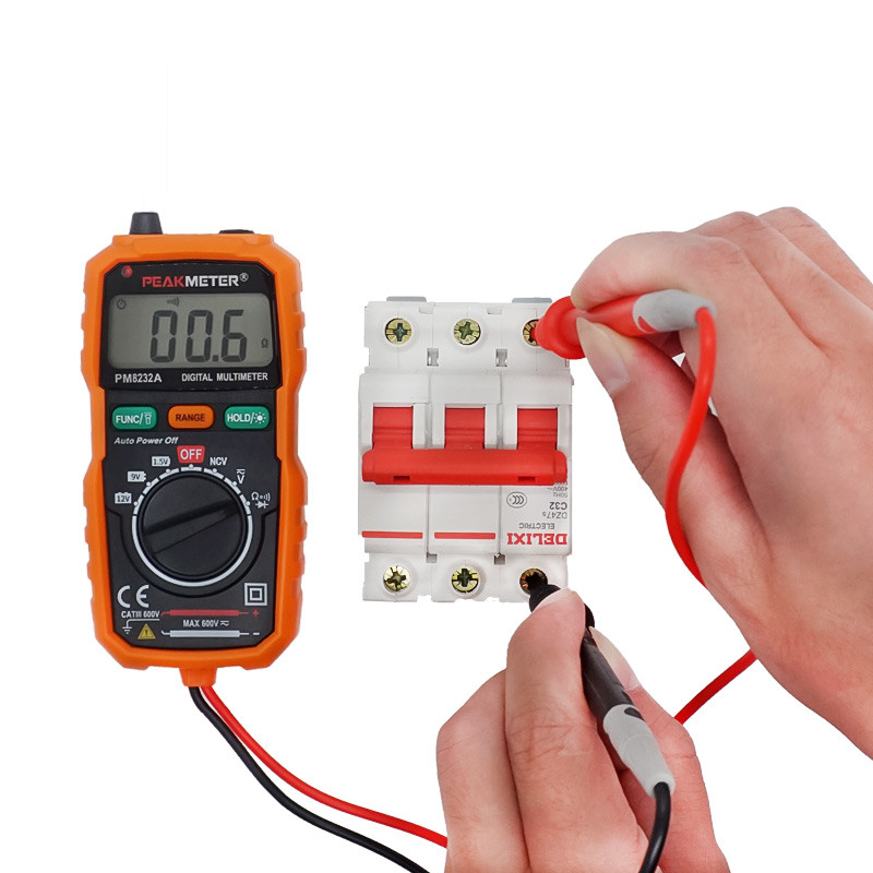 Portable Auto Range Digital Multimeter with NCV Detection Battery Measurement AC DC Voltmeter