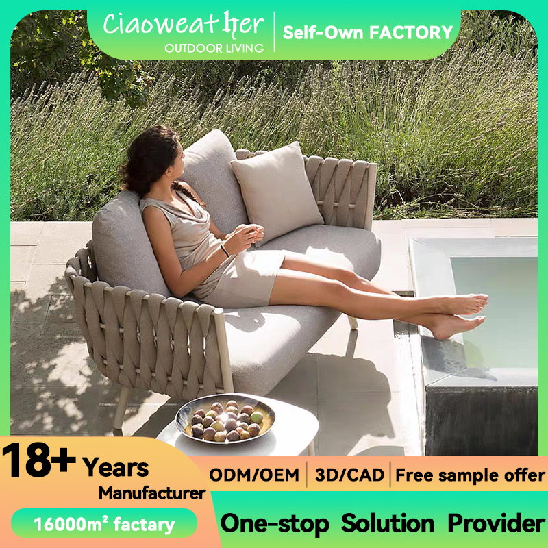 Modern Outdoor Furniture for Your Patio Sun Terrace Rattan Garden Sofa Combination